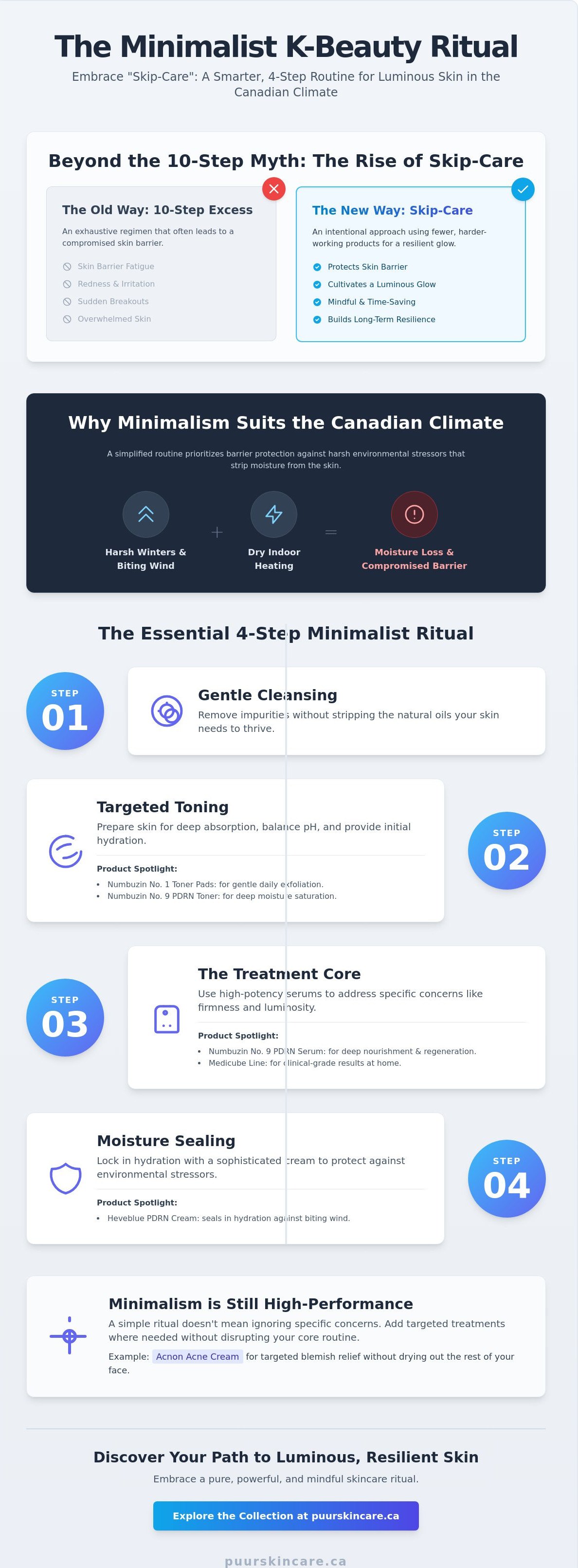 Minimalist k-beauty routine