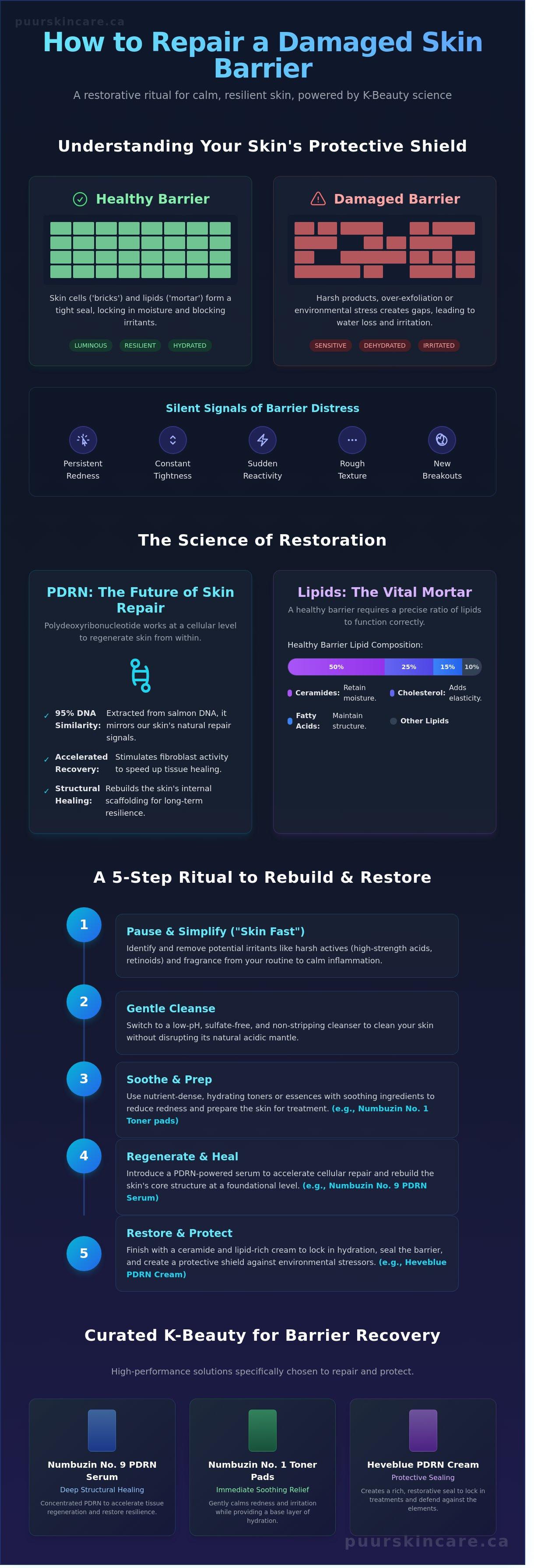 How to repair damaged skin barrier