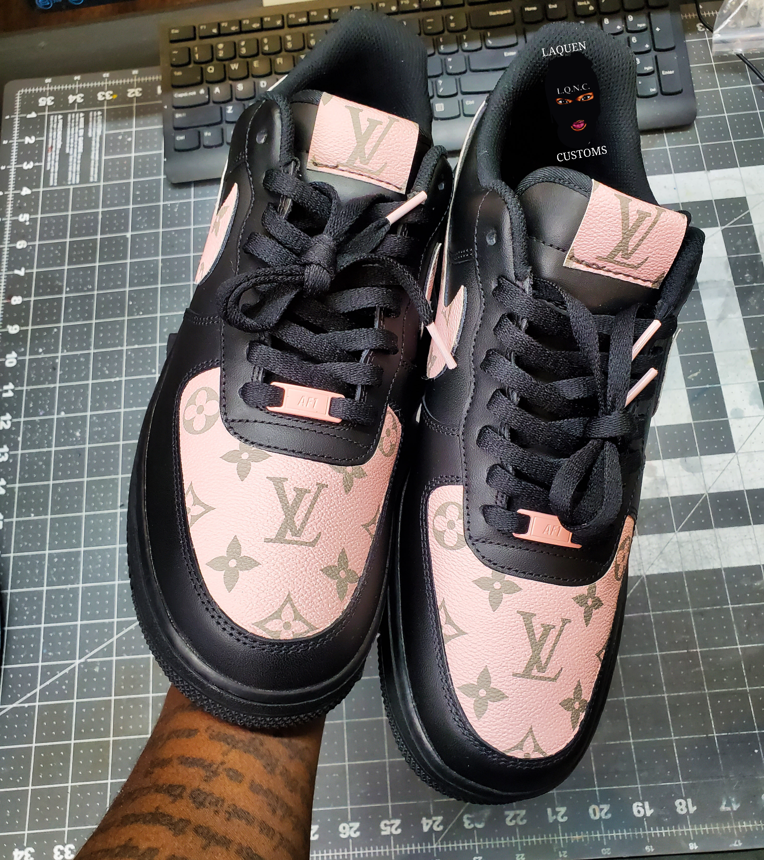 “PINK & GREY LV" 2.0 AF1s