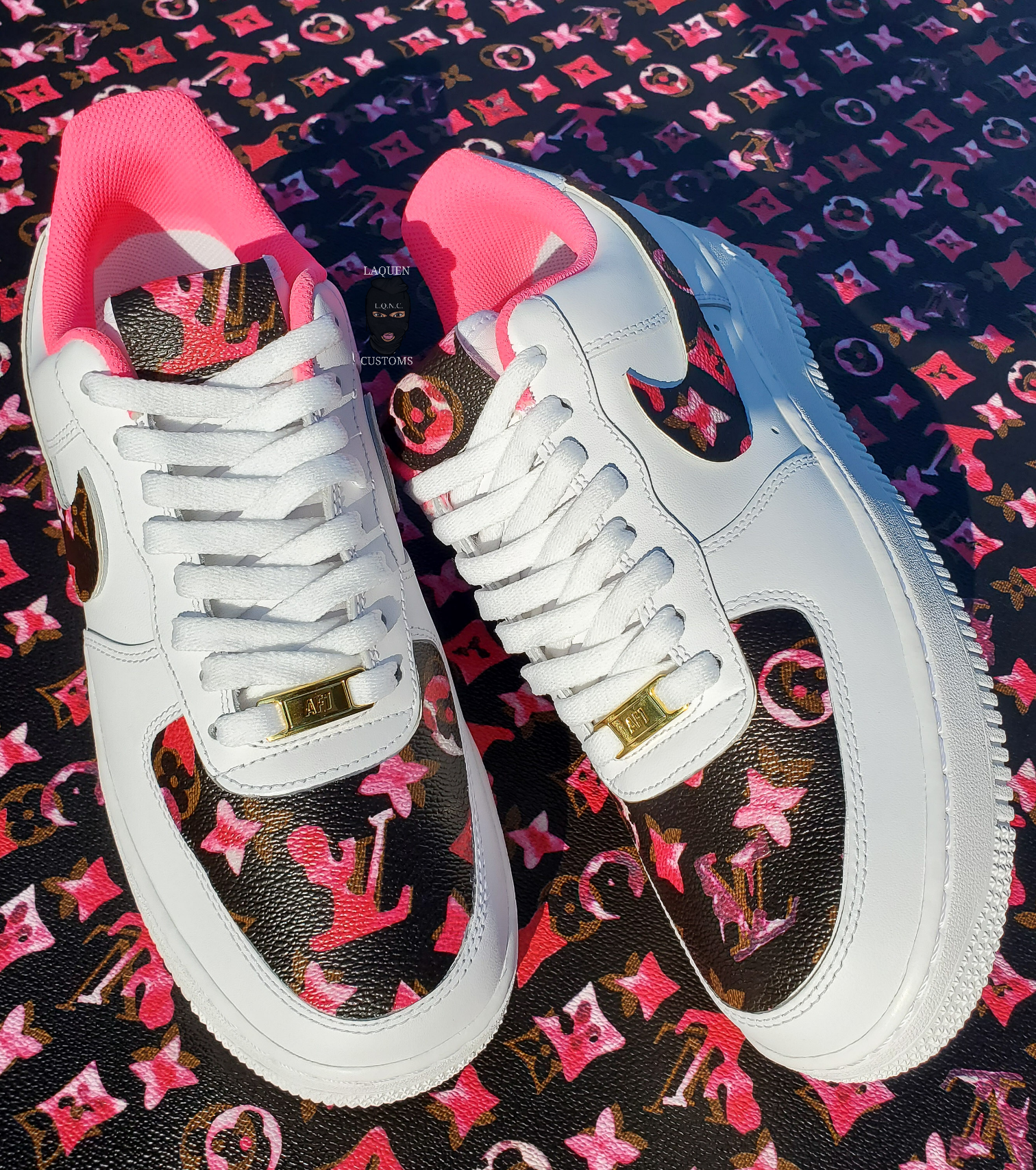 "HOT PINK L.V." AF1s