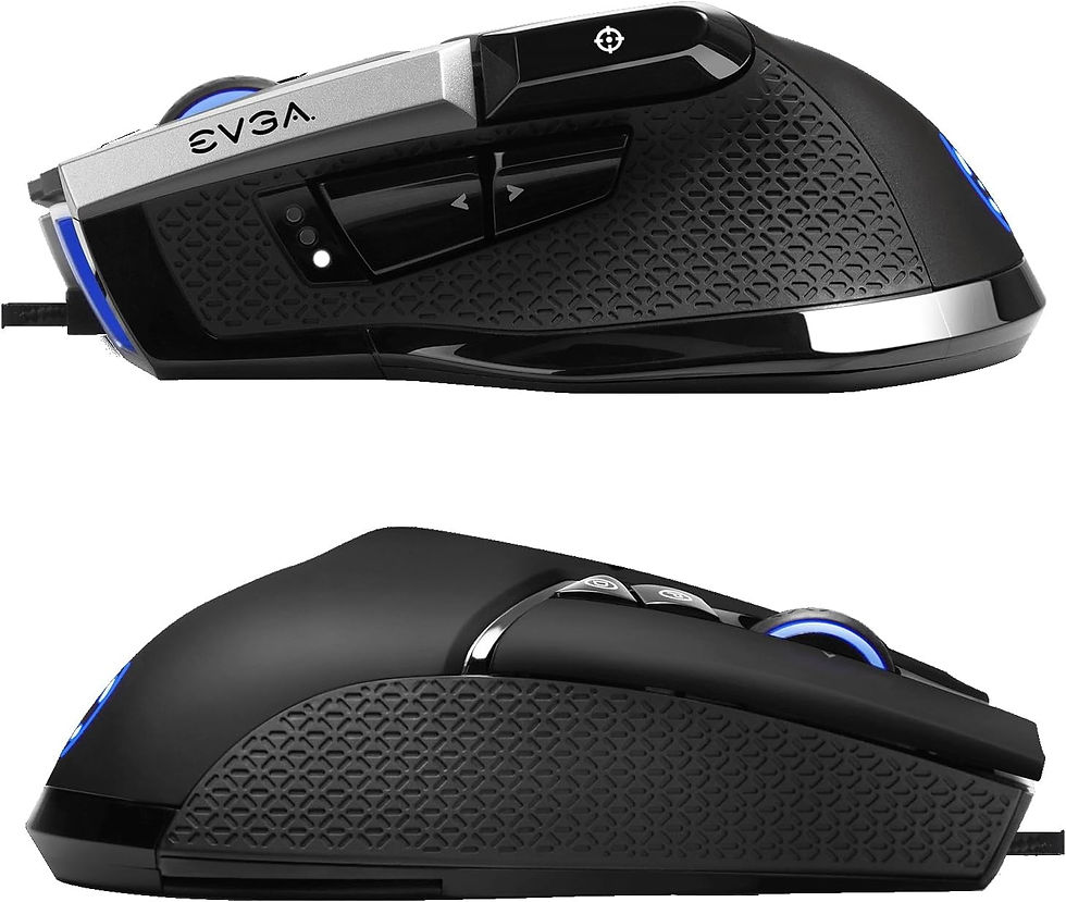 Miniature : EVGA Souris Gaming X17, avec Fil, Noir, Personnalisable, 16 000 DPI, 5 profils