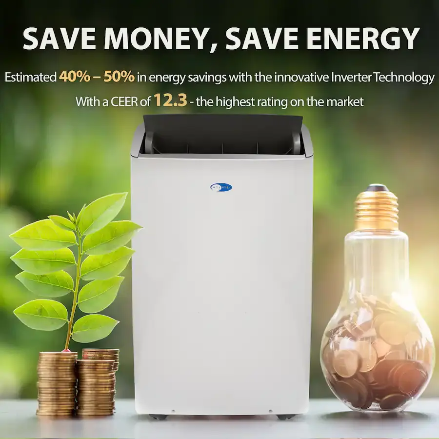 Miniature : Whynter - ARC-1230WN Climatiseur portable Smart NEX Inverter 600 pi² - Blanc