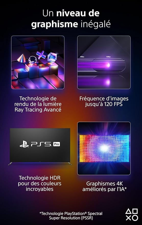 Miniature : Playstation Sony, 5, PS5 Edition Pro 2TB, avec 1 Manette Sans Fil DualSense