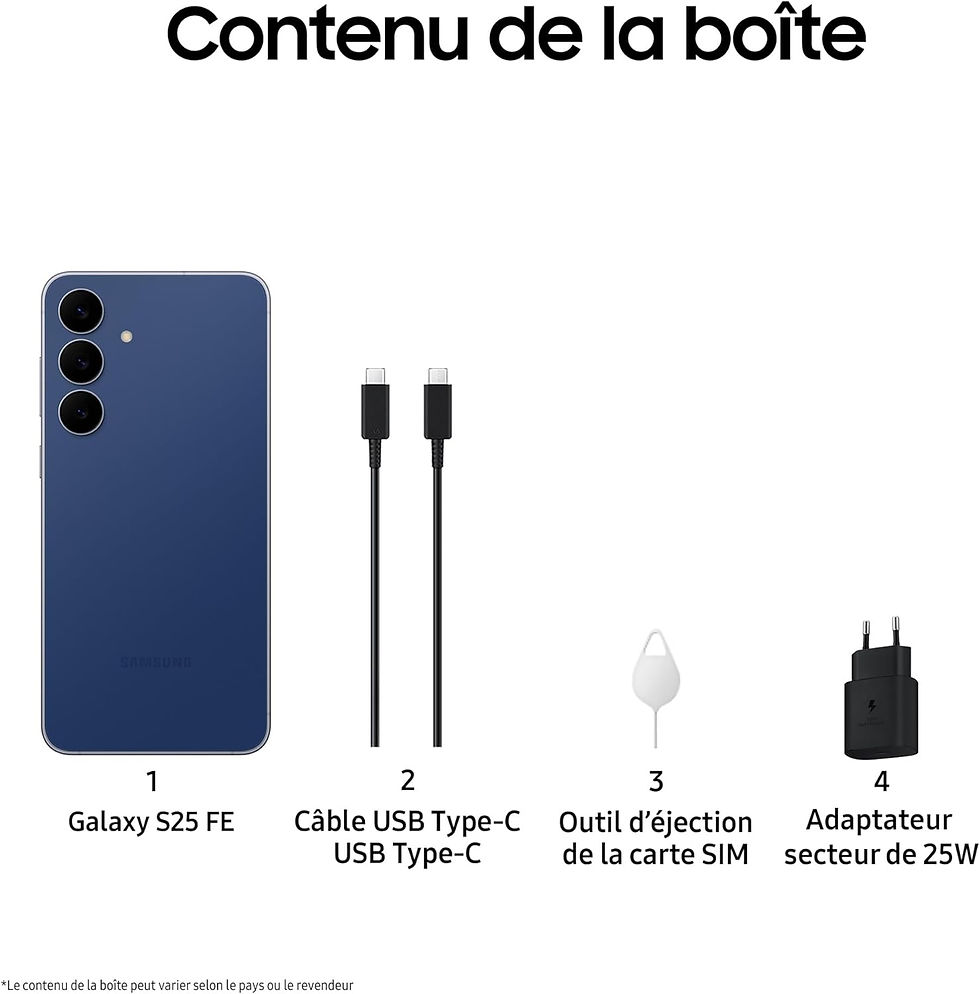 Miniature : Samsung Galaxy S25 FE - 512 Go - Bleu Nuit