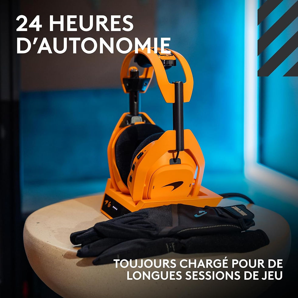 Miniature : Logitech G Astro A50 X LIGHTSPEED McLaren Edition, casque gaming sans fil