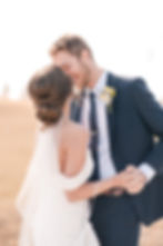 Bride and groom at Little Creek Barn wedding in Forest Ohio