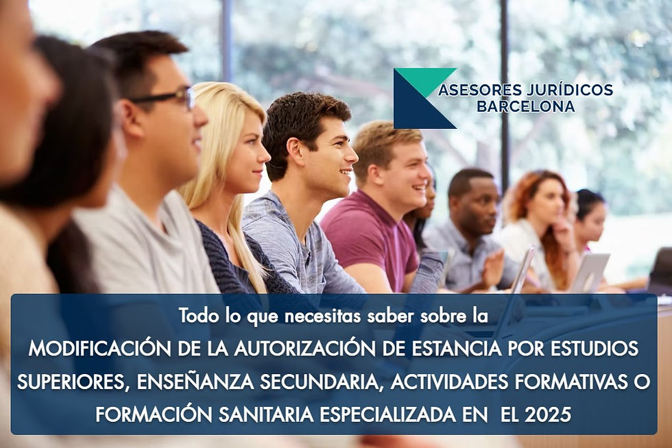 Todo lo que necesitas saber sobre la modificación de la autorización de estancia por estudios