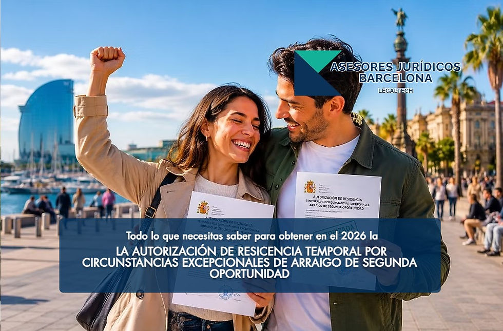 Todo lo que necesitas saber para obtener en el 2026 la autorización de residencia temporal por circunstancias excepcionales de Arraigo de segunda oportunidad en España