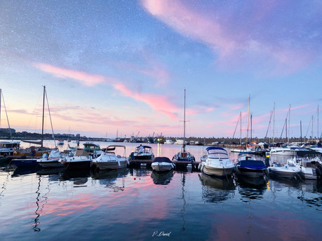 boats in the tourist port of Constanta