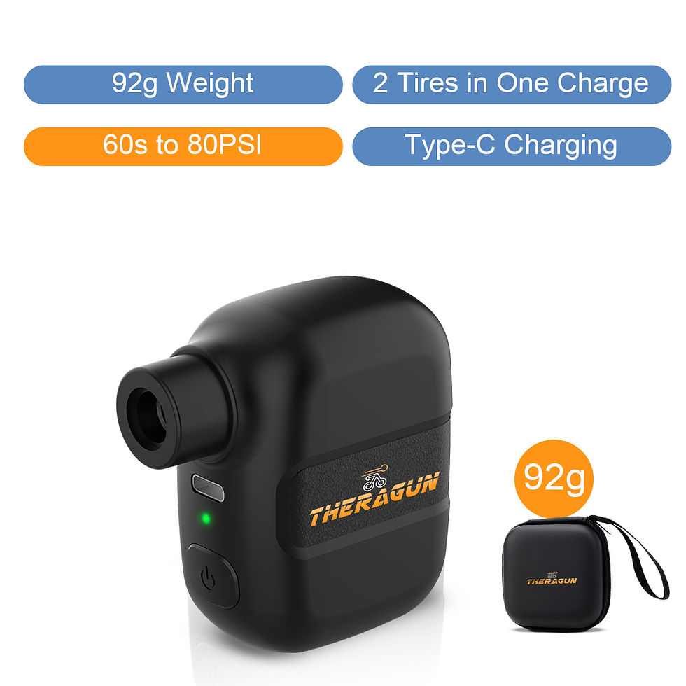 Miniatura: Mini Portable Bicycle Pump Rechargeable Electric Air Inflator 100PSI 5V Type-C B