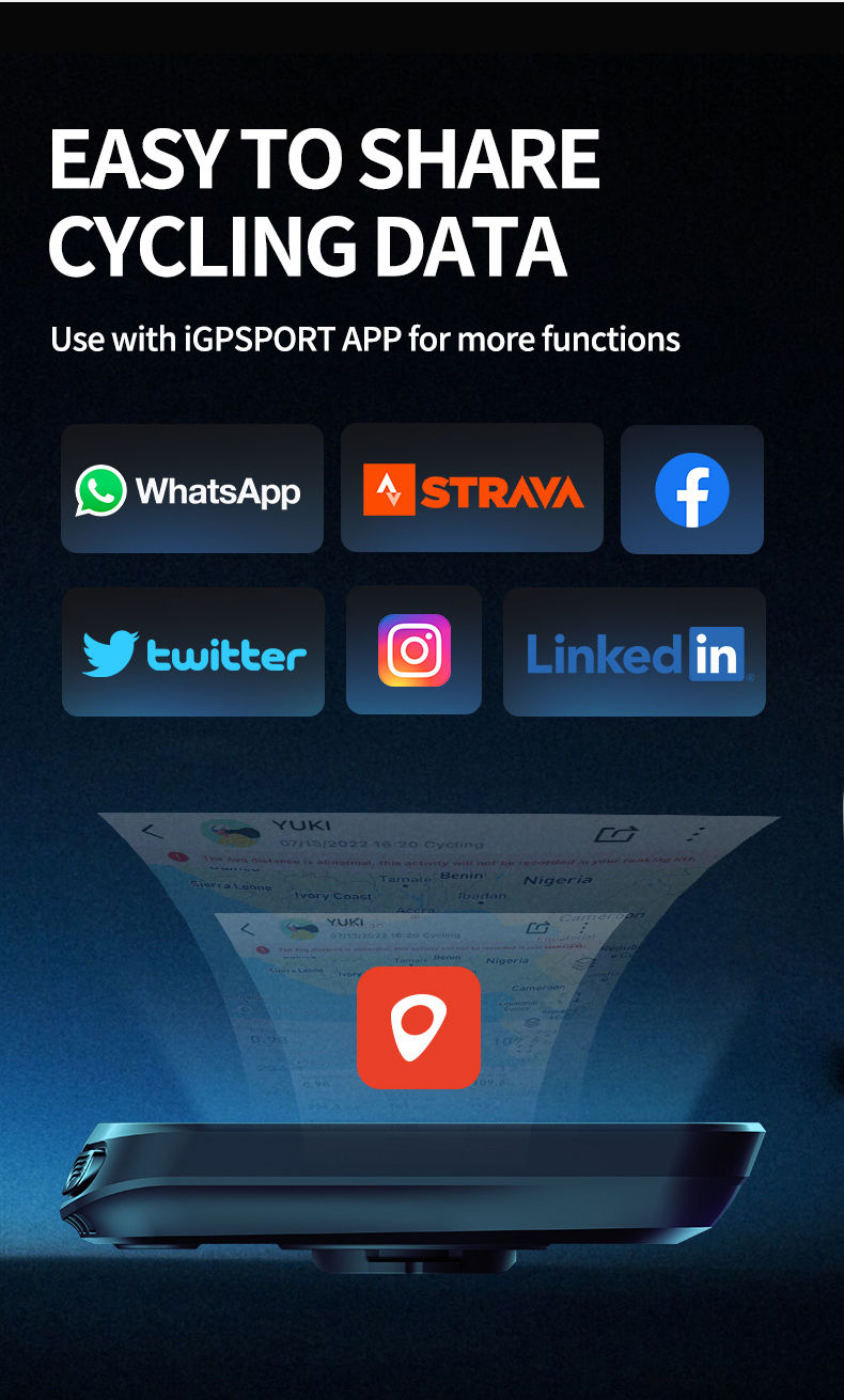Miniatura: iGPSPORT BSC100S GPS Bike Computer | Wireless Cycling Computer