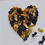 Thumbnail: Framed 3D Gold and Black Butterfly Heart, Your choice of butterfly colours