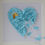 Thumbnail: Framed Baby Blue Butterfly Heart With/Without Accent Butterfly