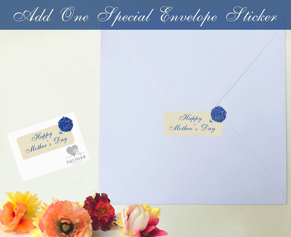 Thumbnail: Mothering Sunday Butterfly and Blue Hydrangea Butterflies Card