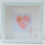 Thumbnail: 3D Framed Baby Pink Heart with single white accent butterfly