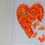 Thumbnail: Framed 3D Orange Butterfly Heart with Gold Accent  Butterfly