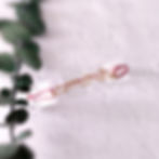 Bracelet personnalisé avec cordon rose et message amour