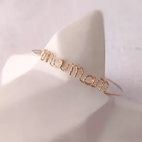bracelet jonc personnalisé maman