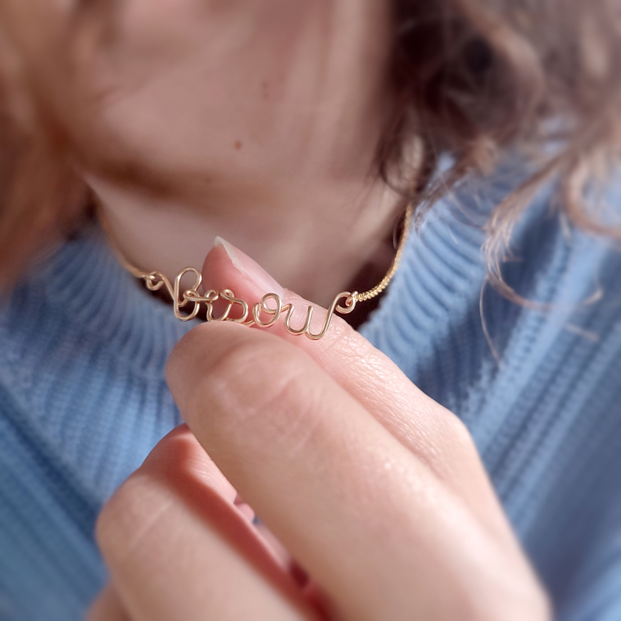 Collier en or personnalisé fait en France