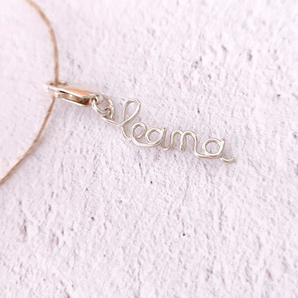 Miniature : pendentif fermoir avec prénom