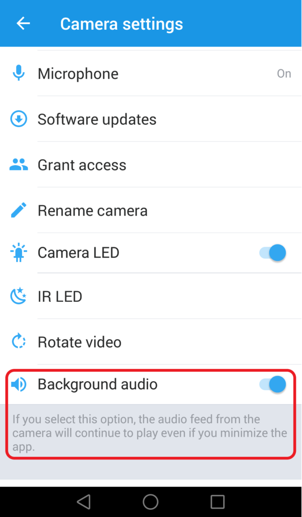 iVideon Background Audio
