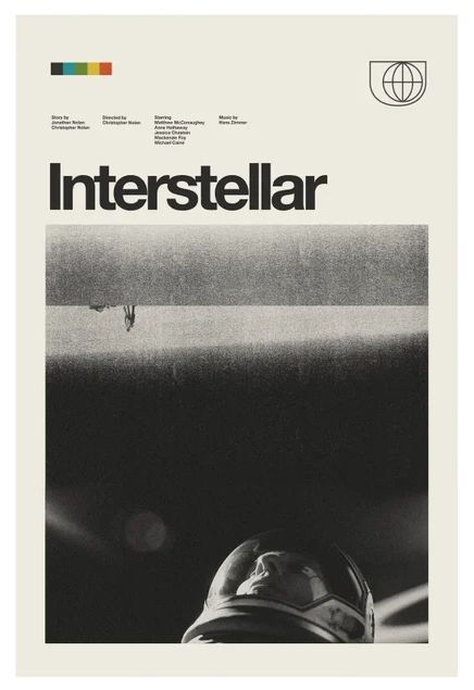 Cartaz estilizado do filme Interstellar