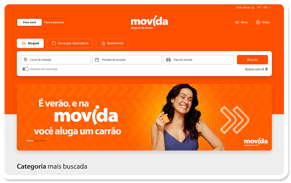 Screen Desktop Movida
