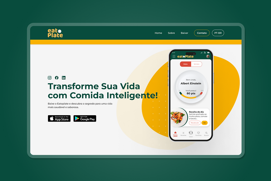 Tela Desktop Site Eatoplate