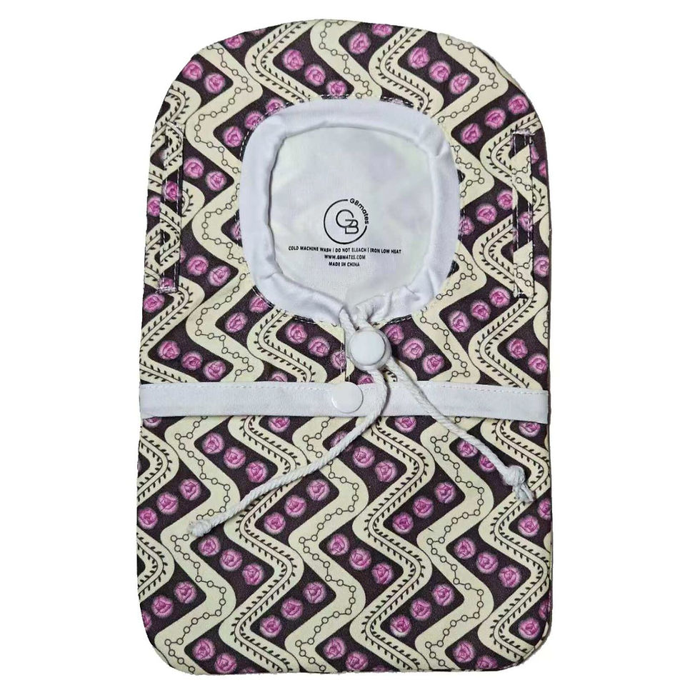 GBmates Ostomy Bag Cover Rose Noir