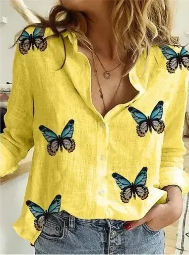 Thumbnail: Vintage Cotton Linen Casual Tops Tees for Women