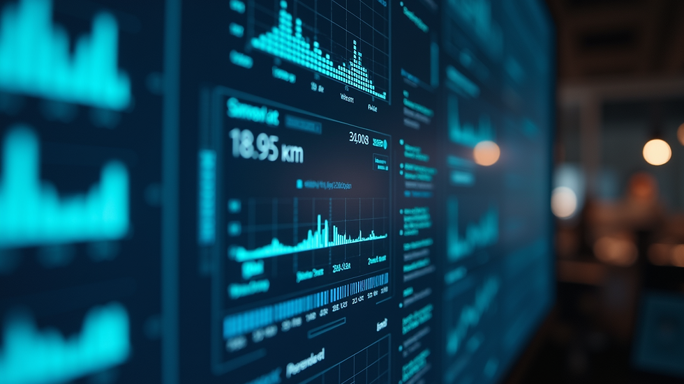 Close-up view of a cybersecurity dashboard showing AI threat analysis