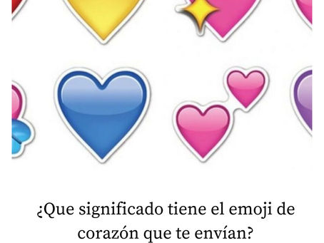 ¿Que significado tiene el emoji de corazón que te envían?