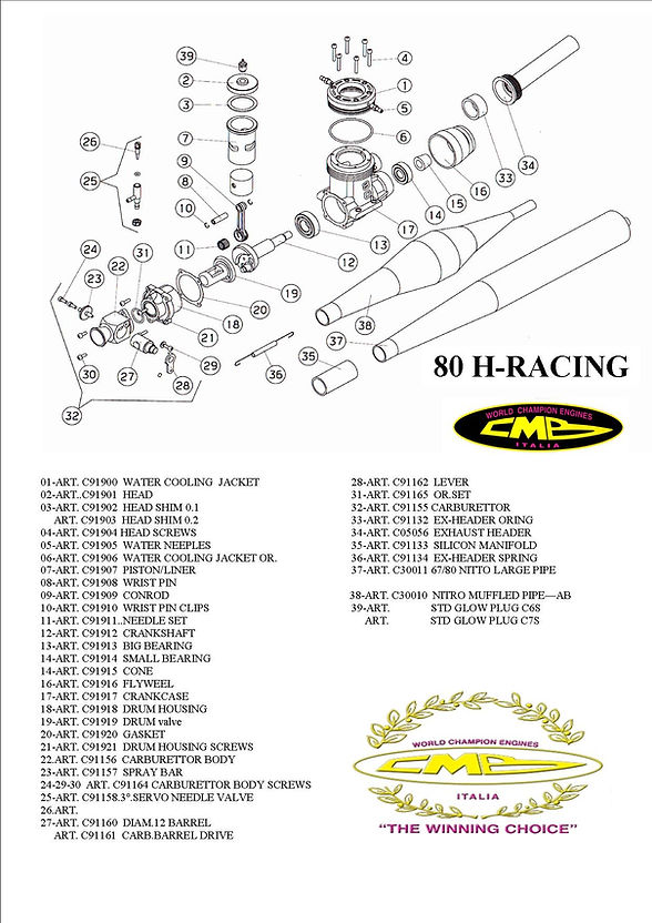80H-RACING parts guide