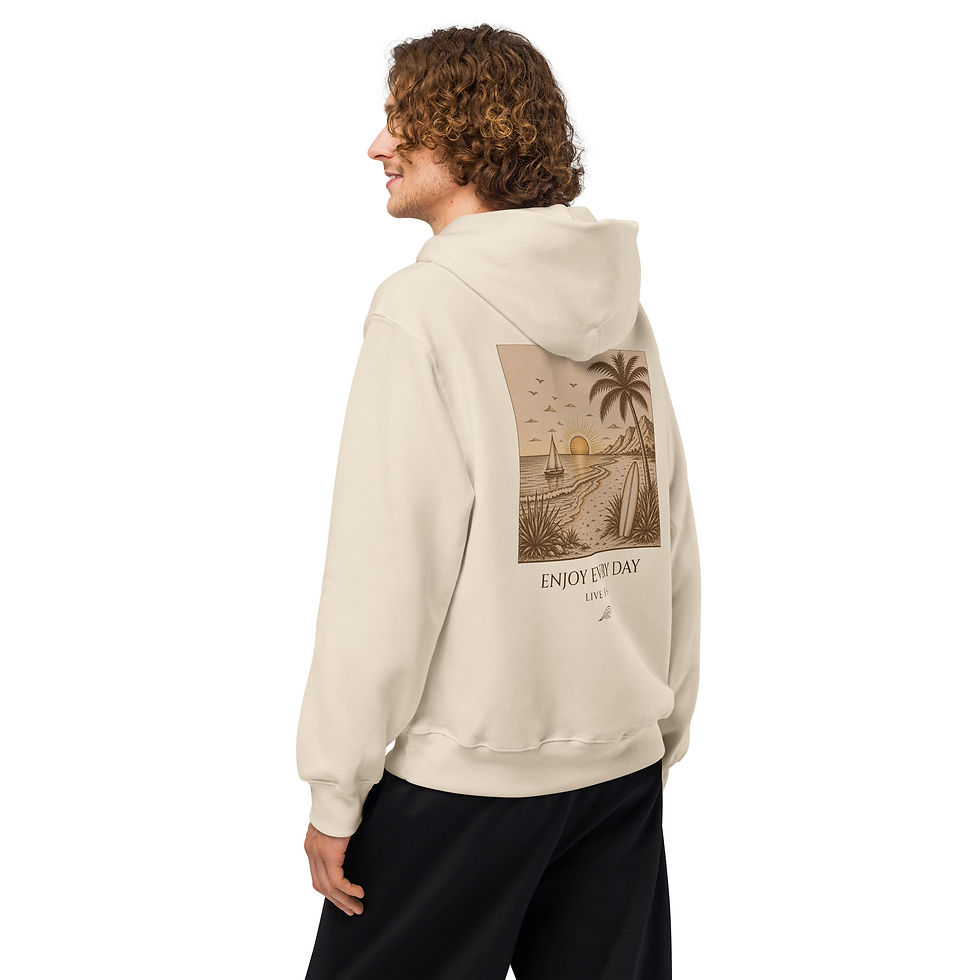 Miniature : Sweat a capuche beige