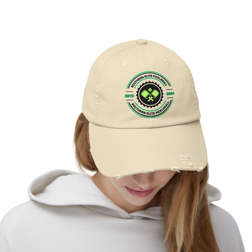 Thumbnail: Southern Elite Pickleball Unisex Distressed Cap