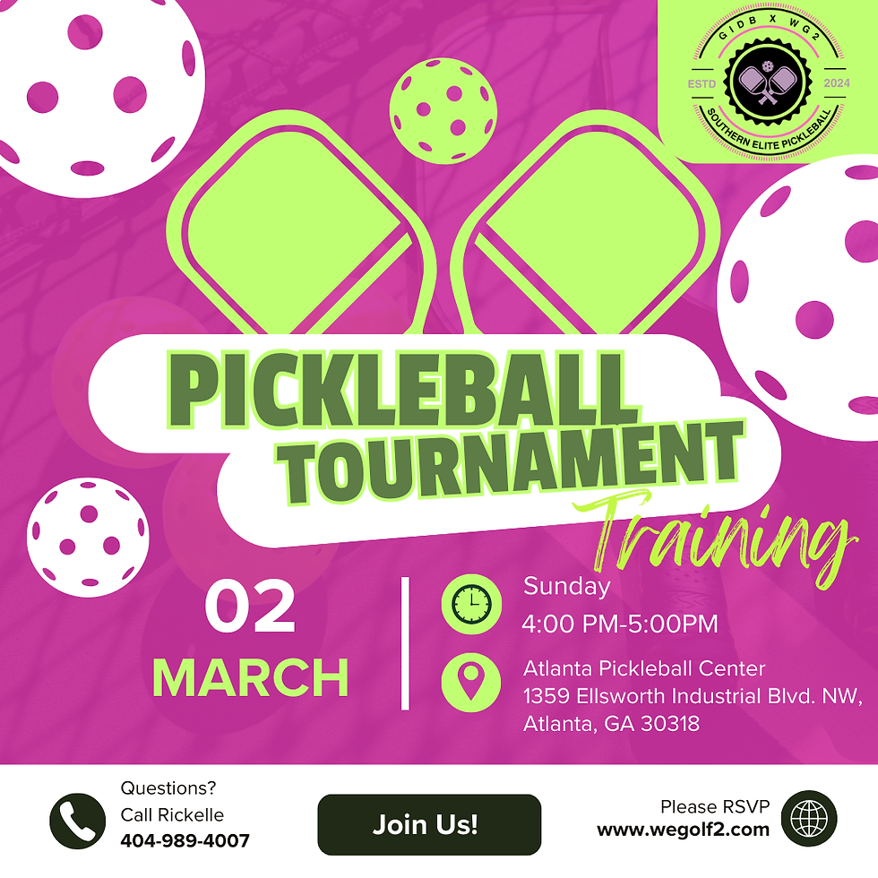 GIDB X WG2 Southern Elite Pickleball Training