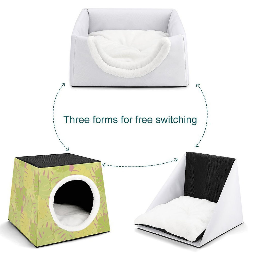 Thumbnail: 3-in-1 Pet Bed -Florida Fresh (Monstera Leaves)