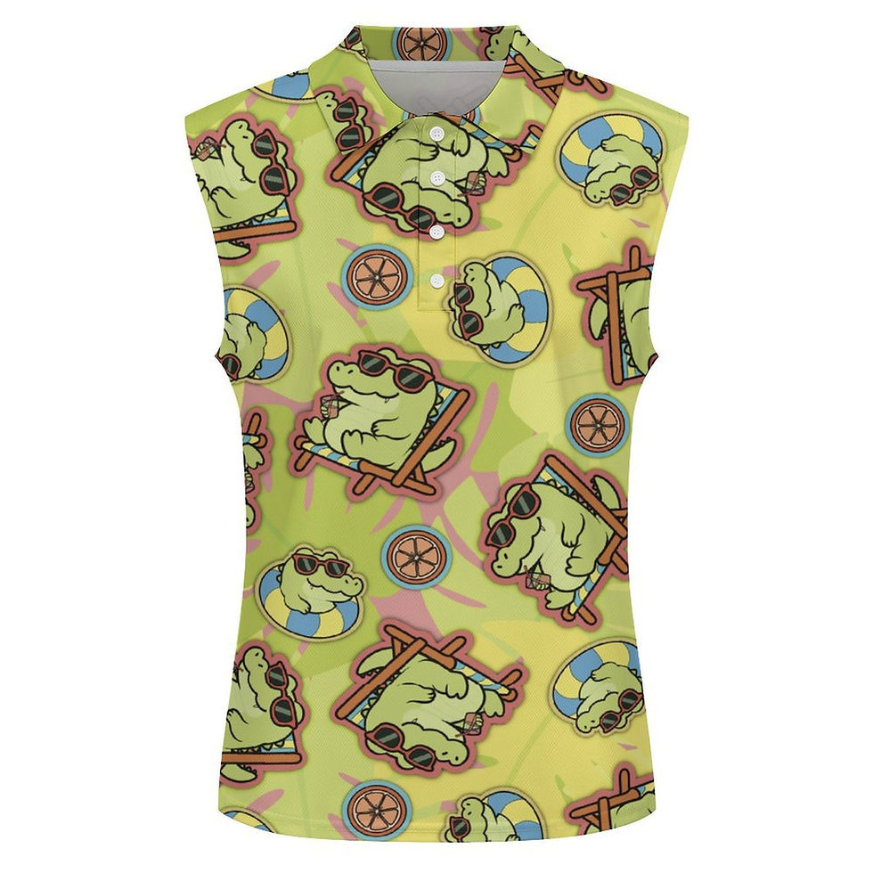 Thumbnail: Sleeveless Polo Tank Top - Florida Fresh