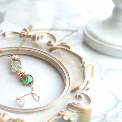 ワイヤージュエリーレッスン復習・制作会