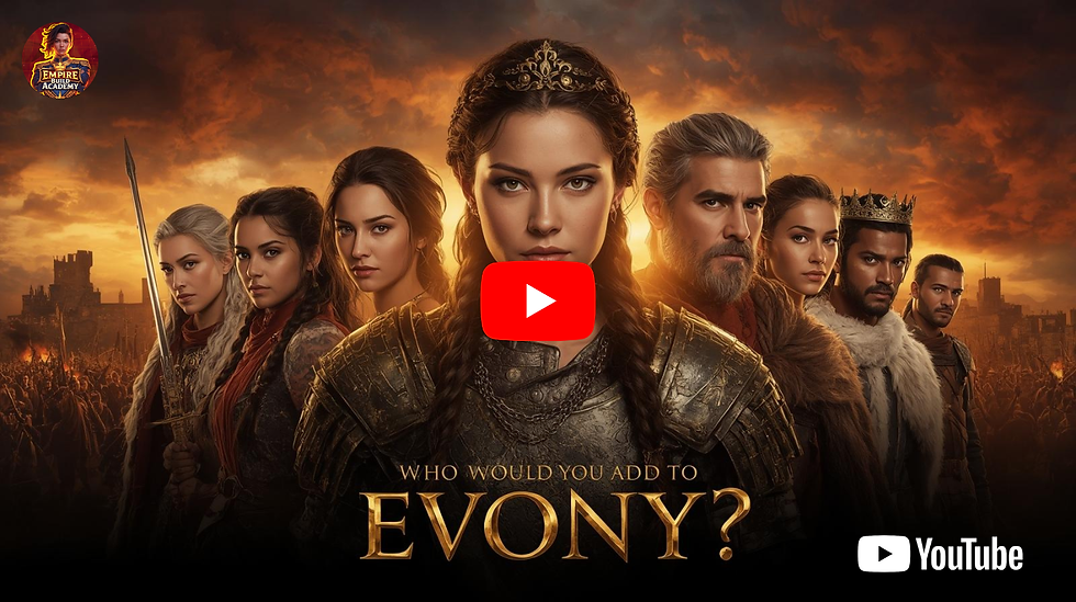 "Epic Fantasy Casting: Which Legendary Generals Would You Add to Evony?"