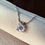 Thumbnail: Sparkling 1Ct Moissanite Solitaire Pendant With Box Chain - Silver 925
