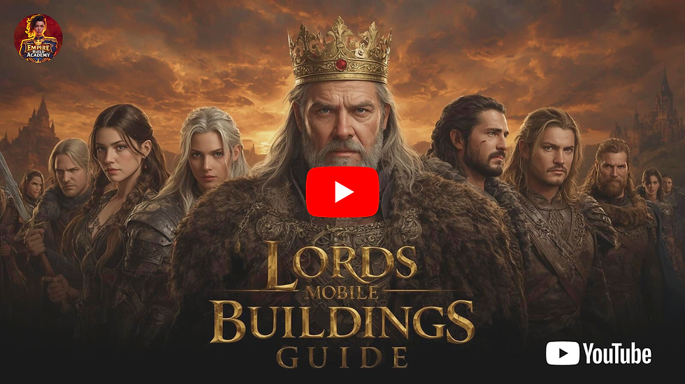 Lords Mobile Buildings Guide