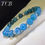 Thumbnail: Handmade Blue Apatite Stacking Bracelet With Silver Spacers & Beads: Silver 925