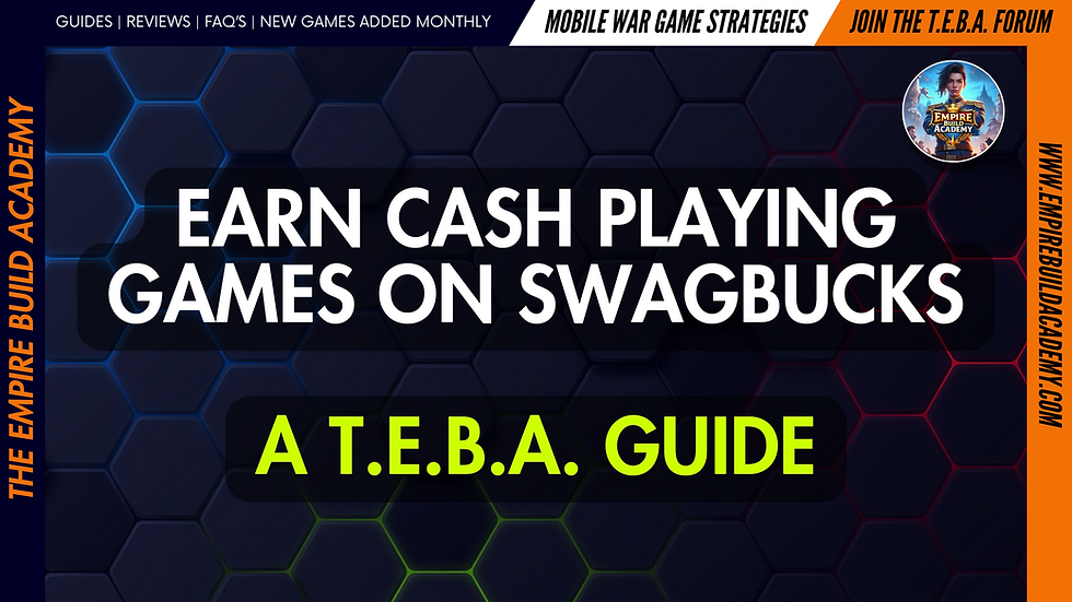 Earn cash playing games with Swagbucks