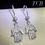 Thumbnail: Hands of Fatima Charm Hook Earrings: Sterling Silver 925