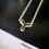 Thumbnail: Silver Bubble Letter 'Y’ on 55CM Belcher Chain Necklace - Silver