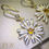 Thumbnail: Enamel White Daisy Flower Charm With Amber Cubic Zirconia Stone.