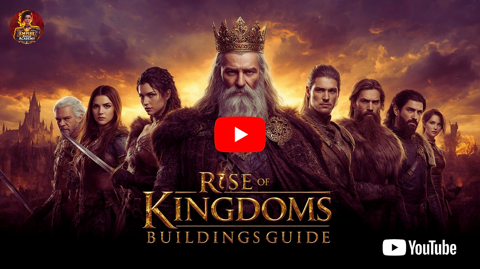 Rise of Kingdoms Buildings Guide 2025