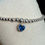 Thumbnail: Stunning Handmade Beaded Bracelet With Navy Blue Heart Charm - Sterling Silver 925