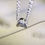 Thumbnail: Bubble Letter Initial Charm On 55CM Belcher Chain Necklace Silver 925